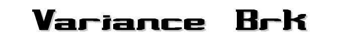 Variance -BRK- font